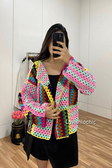 Multicolor coat