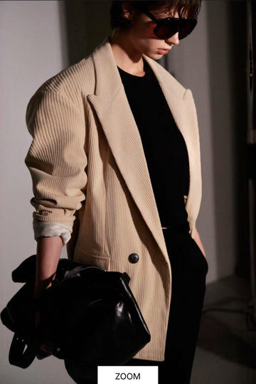 Blazer com gola de lapela LUMINA