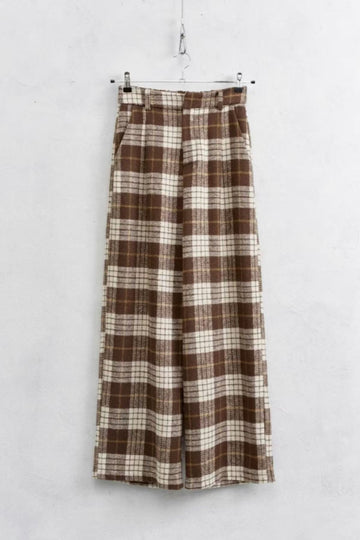 Calça padrão tartan LUMINA