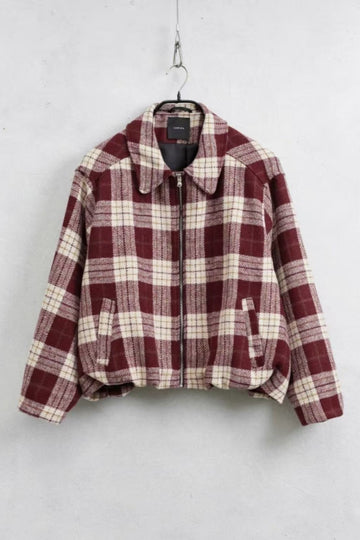 Casaco bomber padrão tartan LUMINA