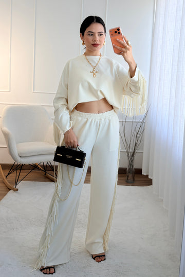 Conjunto com franjas