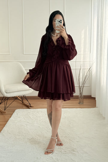 Vestido com babados