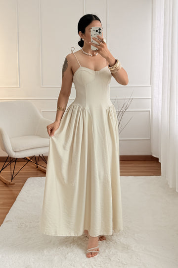 Vestido corpete estruturado