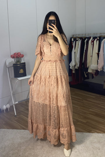 Vestido comprido cerimónia LilyMcBee