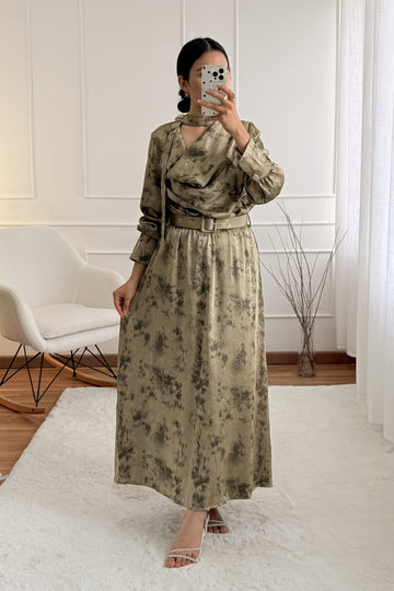 Vestido decote elegante ELLI WHITE