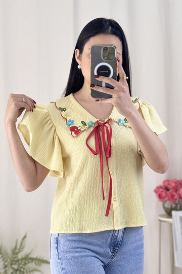 Blusa flores