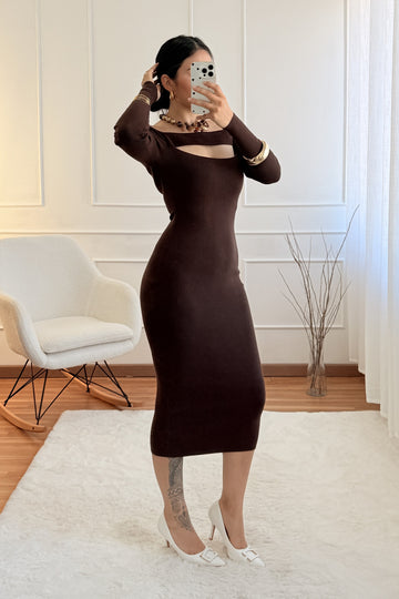 Vestido malha justo
