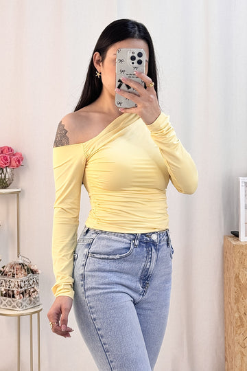 Camisola manga caída