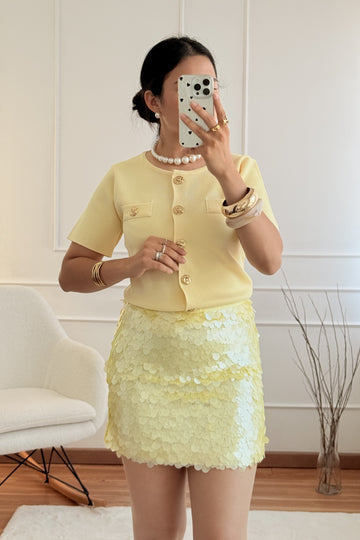 Blusa de malha com botões