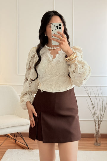 Blusa rendada ELLI WHITE