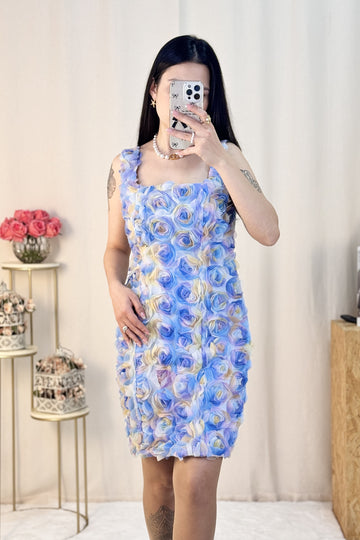 Vestido flores3D