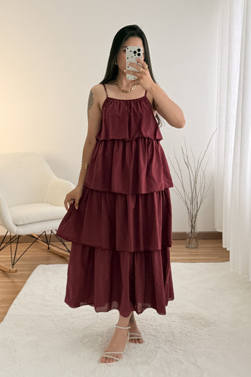 Vestido leve e fluído