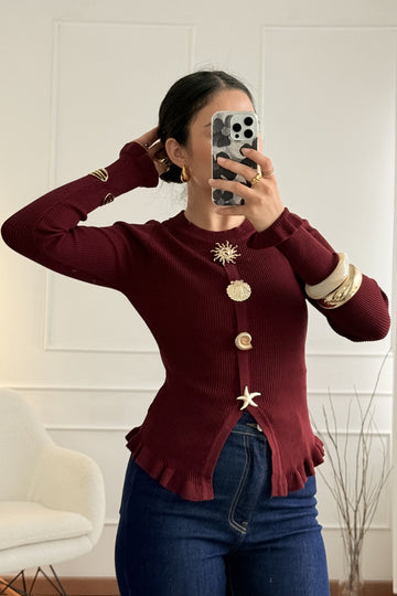Camisola com botões