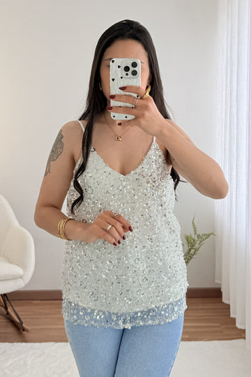 Top deslumbrante LUMINA