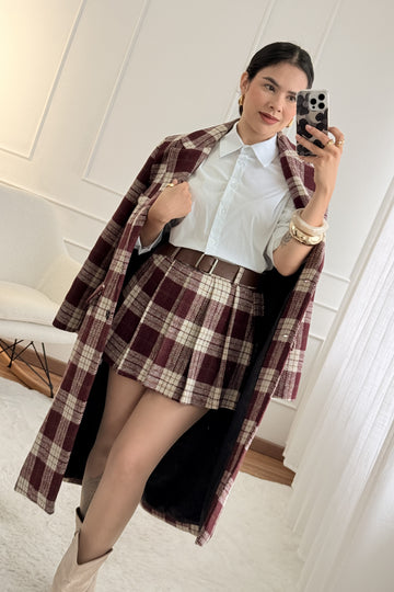 Saia padrão tartan LUMINA