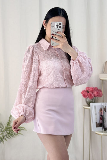 Camisa bordado floral IVIVI