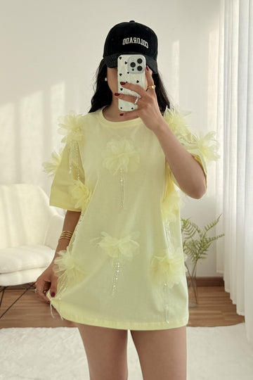 T-shirt flores 3D MOCHY