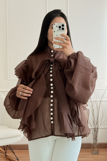 Blusa folhos MOCHY