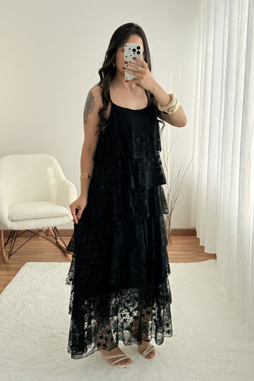 Vestido con volantes LUMINA