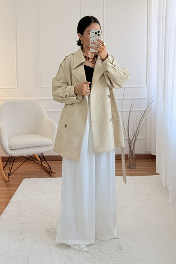 Casaco trench curto LUMINA