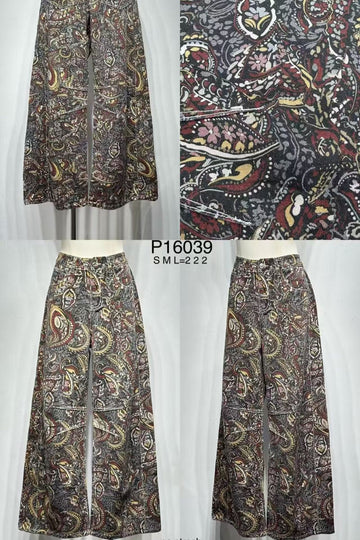 Calça com estampa paisley vintage