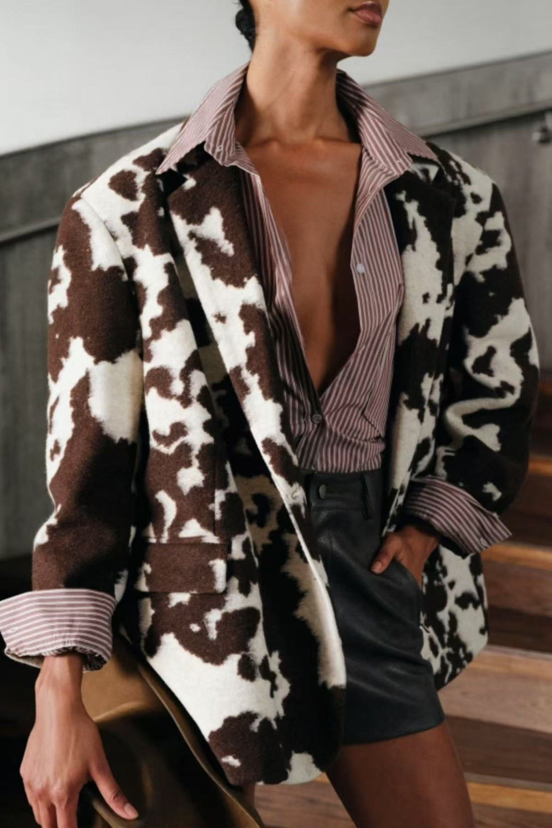 Blazer estampado animal LUMINA