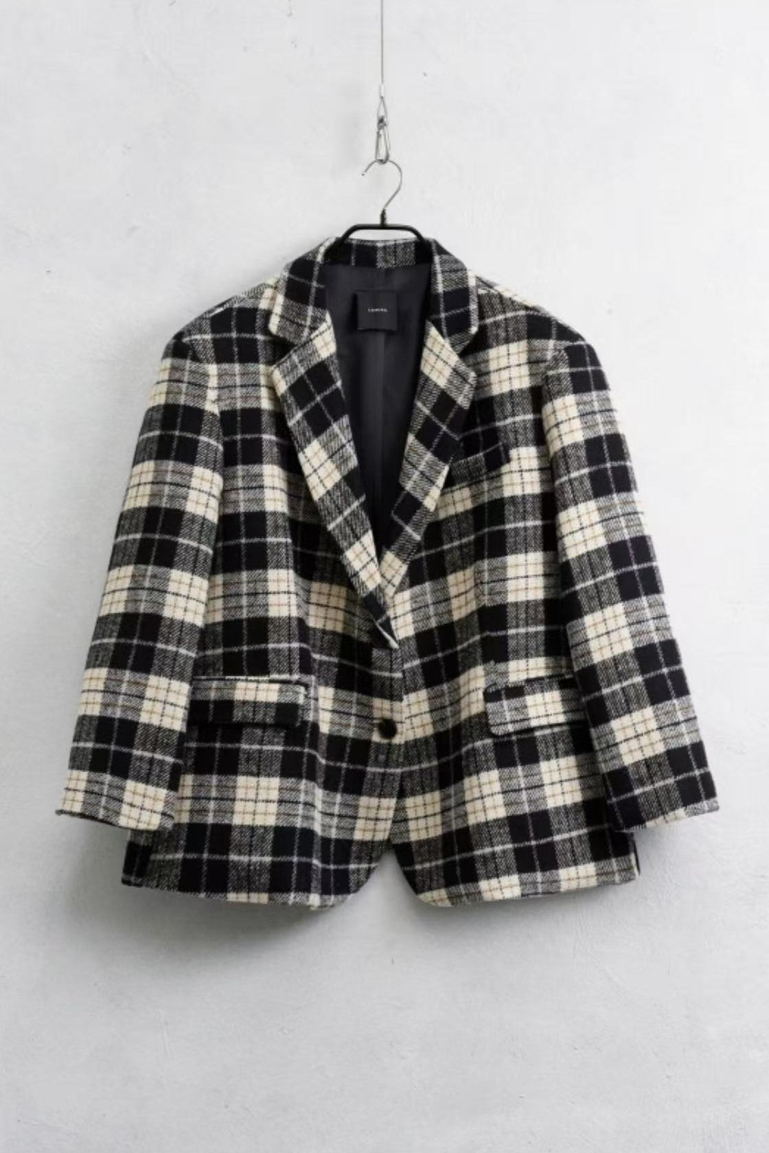 Casaco padrão tartan LUMINA
