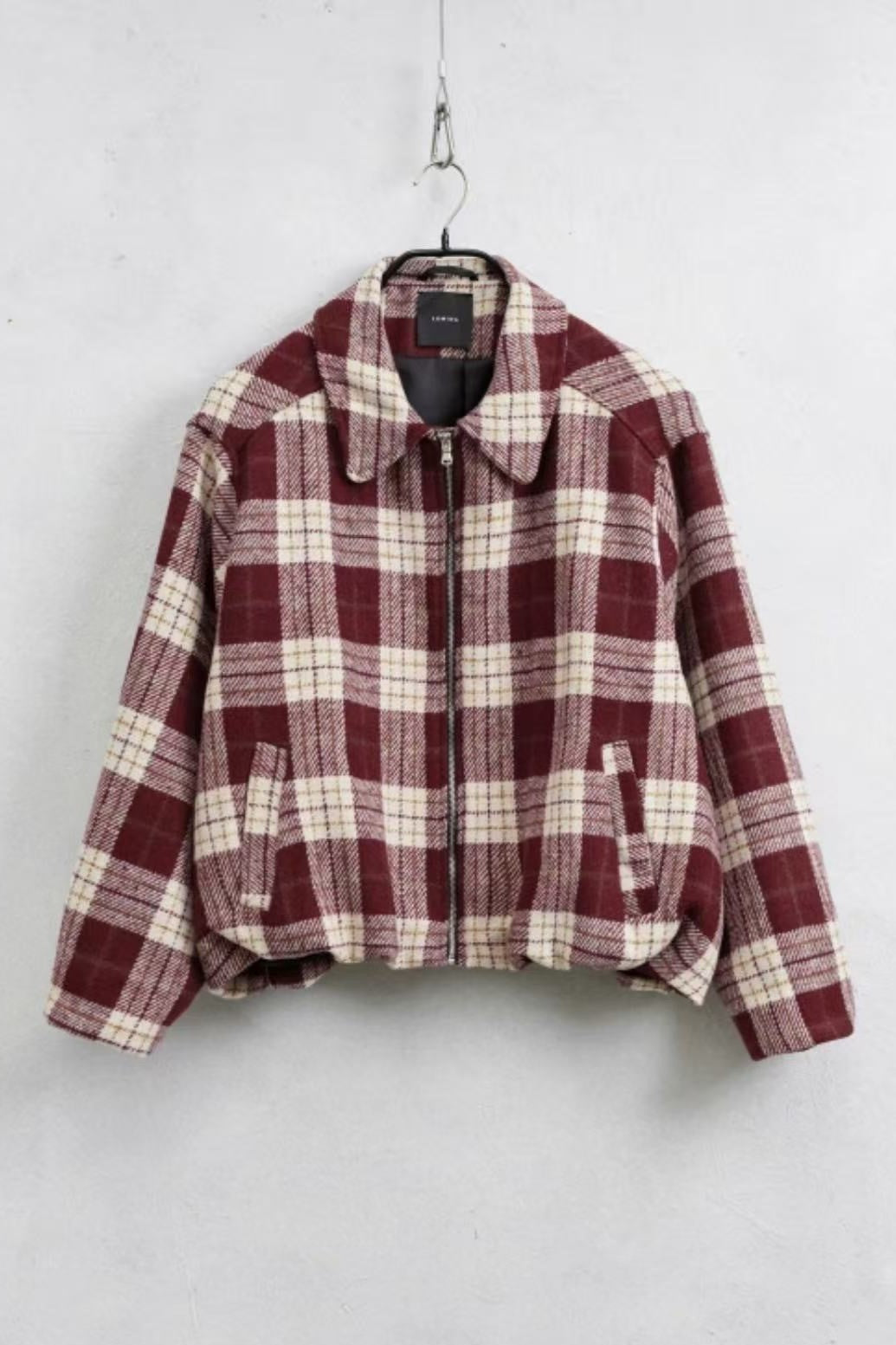 Casaco bomber padrão tartan LUMINA