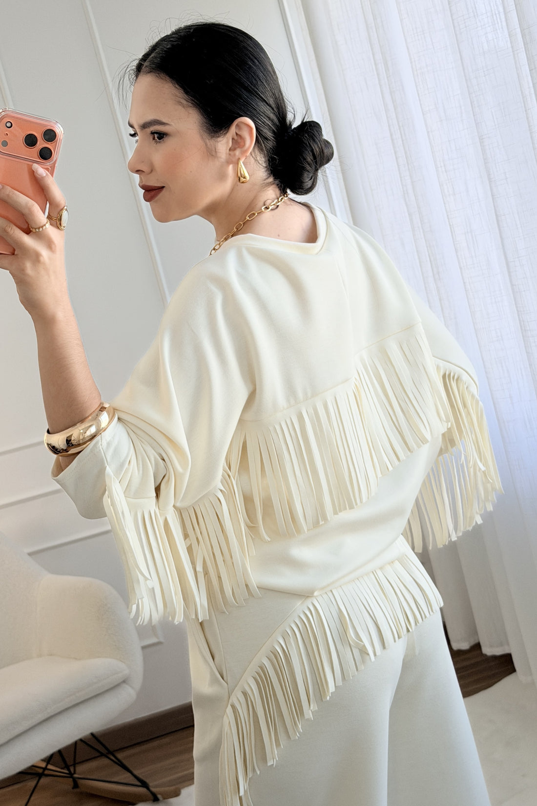 Conjunto com franjas