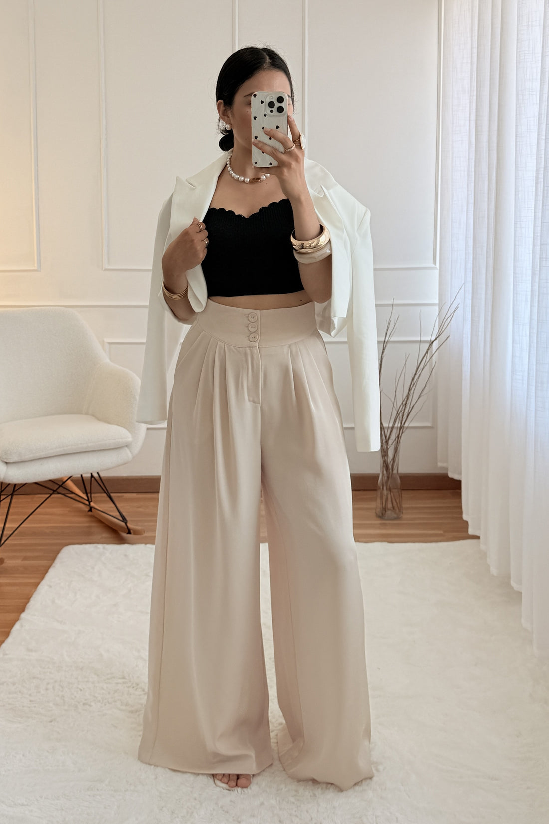 Calça palazzo ELLI WHITE