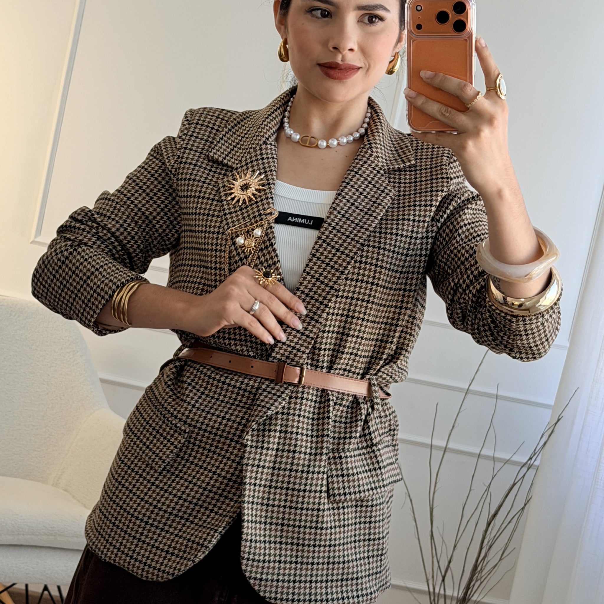 Blazer com cinto incluído