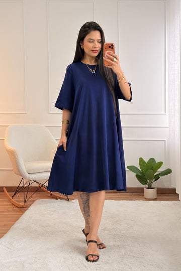 Vestido com bolsos laterais LUMINA