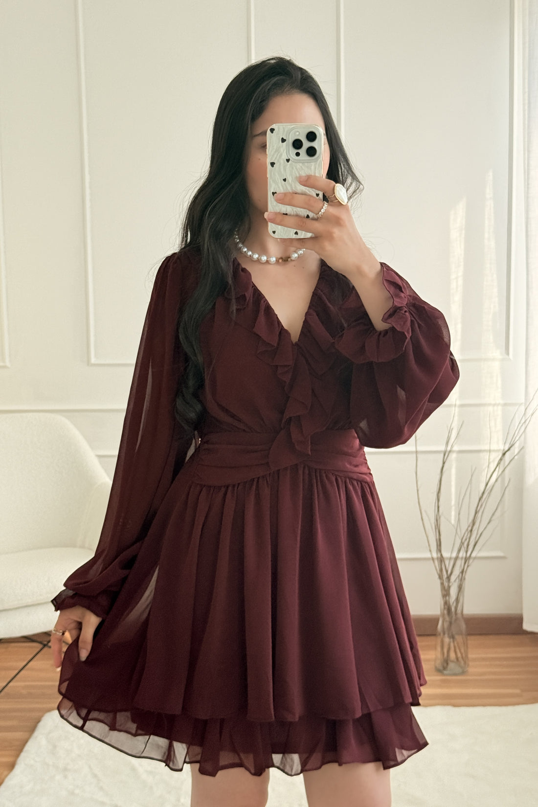 Vestido com babados