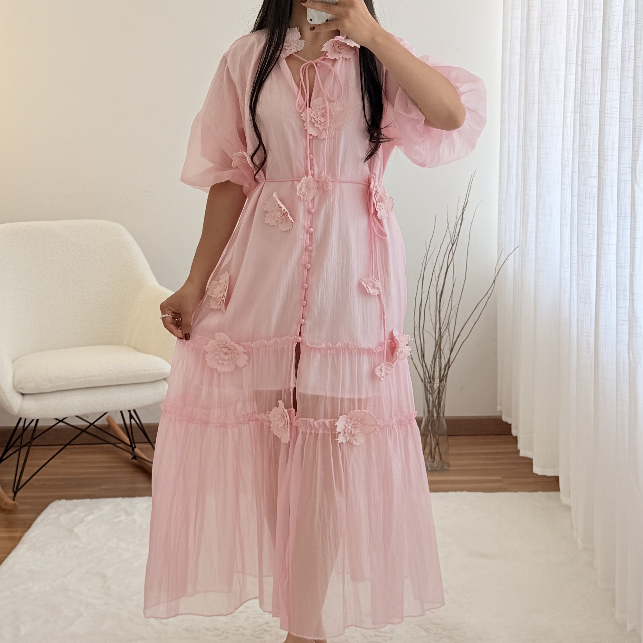 Vestido Flores FLAMMODE