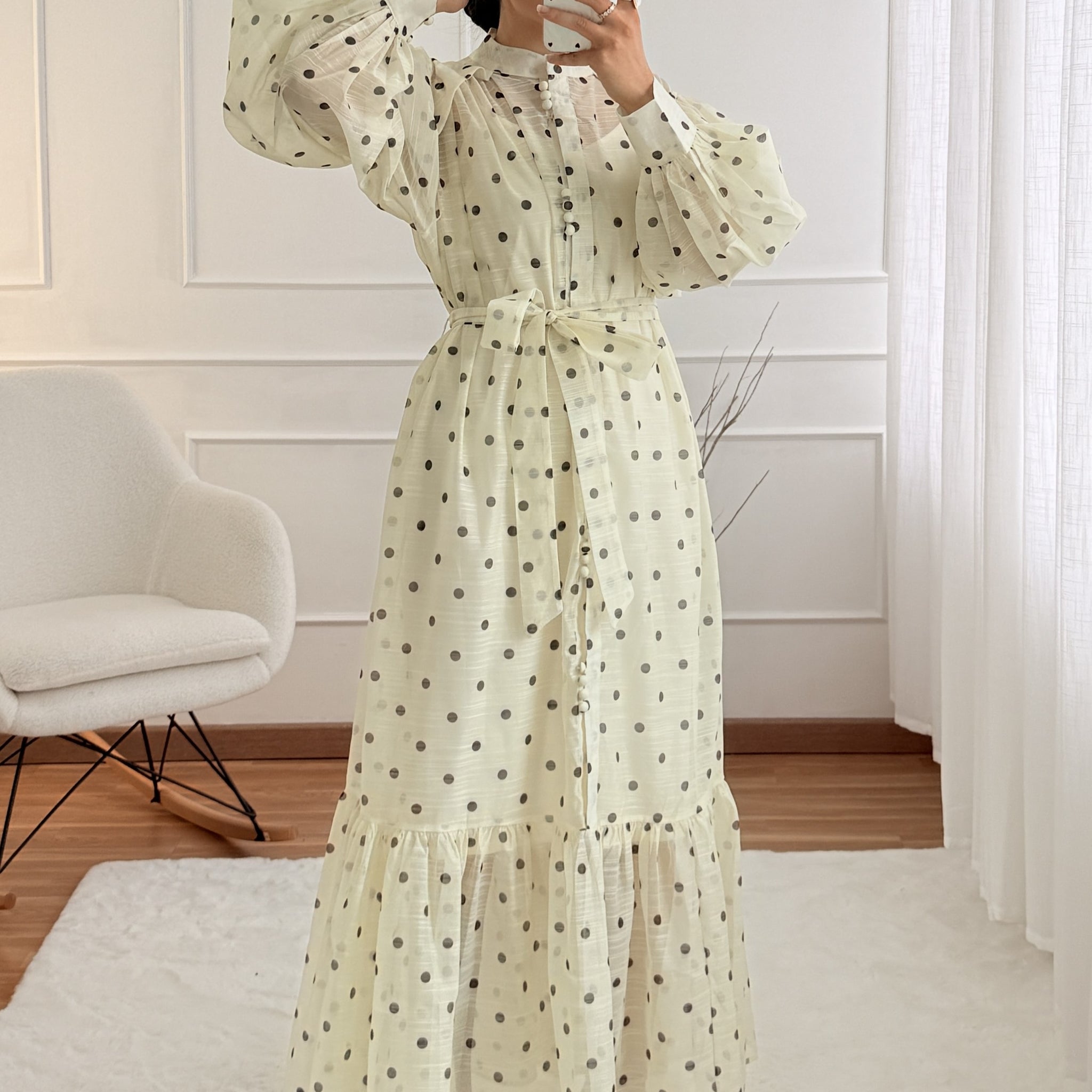 Vestido estampa de bolinhas MOCHY