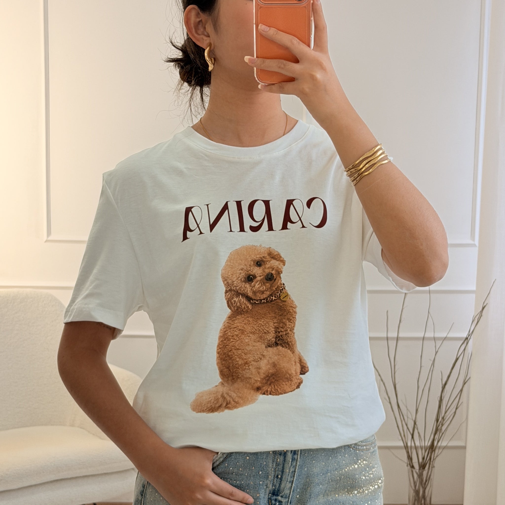 T-shirt Cão CARINA LUMINA