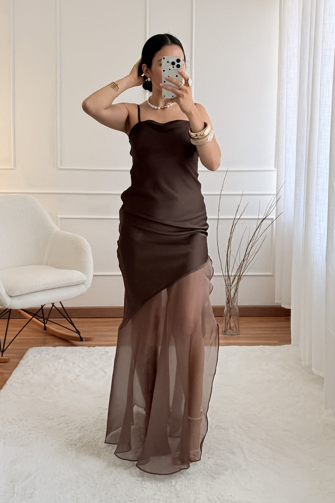 Vestido assimétrica  IVIVI