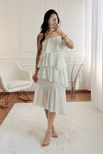 Vestido estampado de estrelas ELLI WHITE