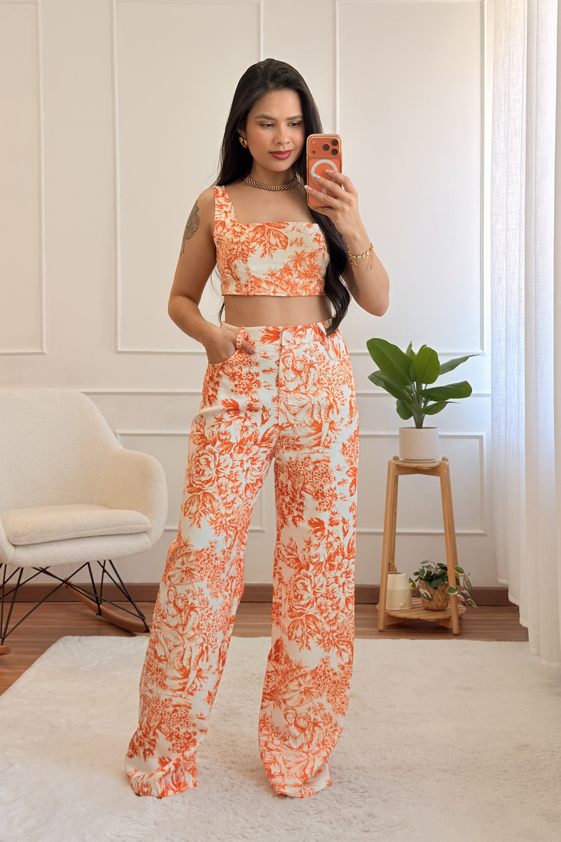 Conjunto estampado 3 peças