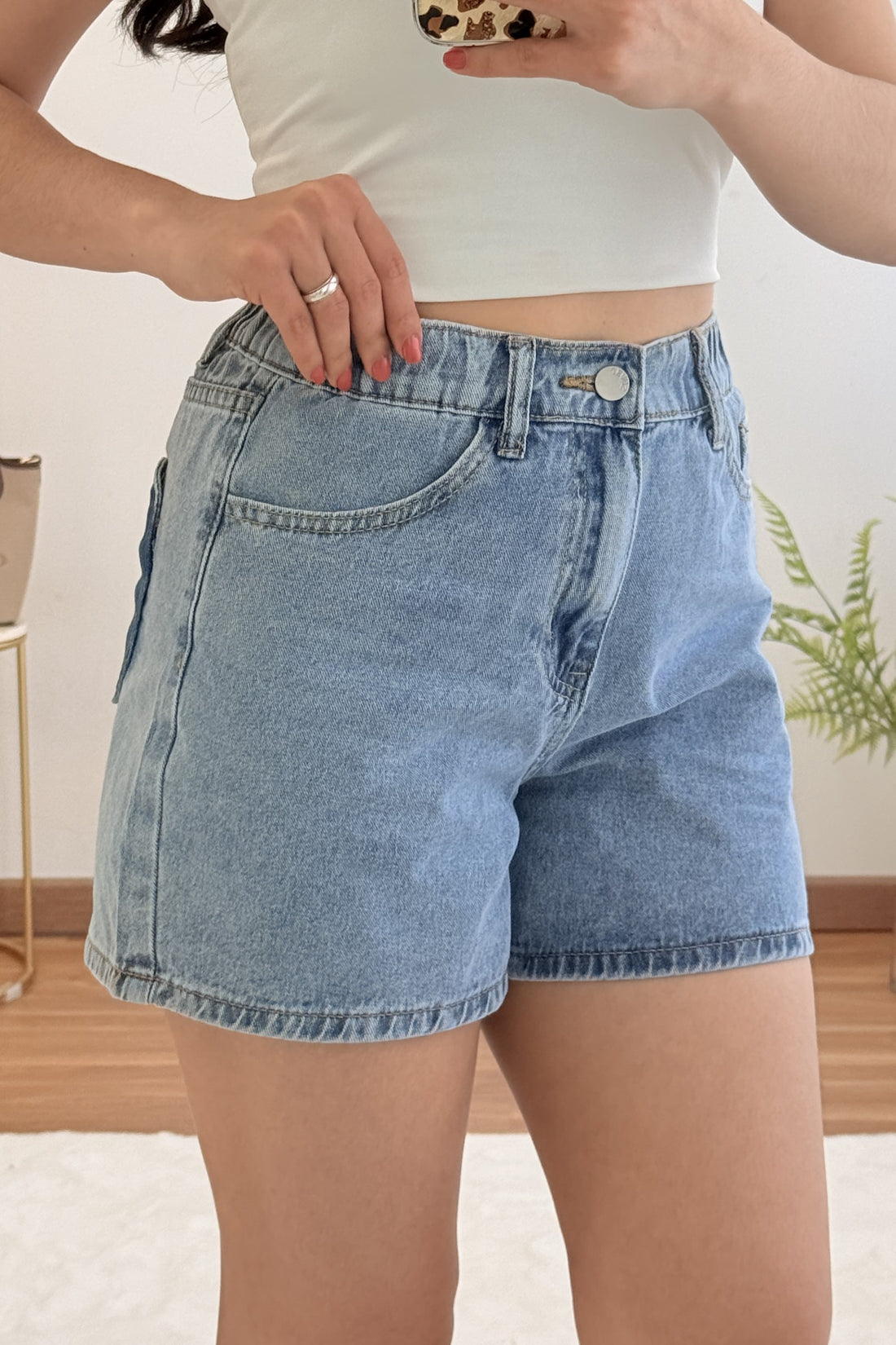 Calção bolso coração