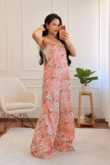 Macacão estampado floral LUMINA