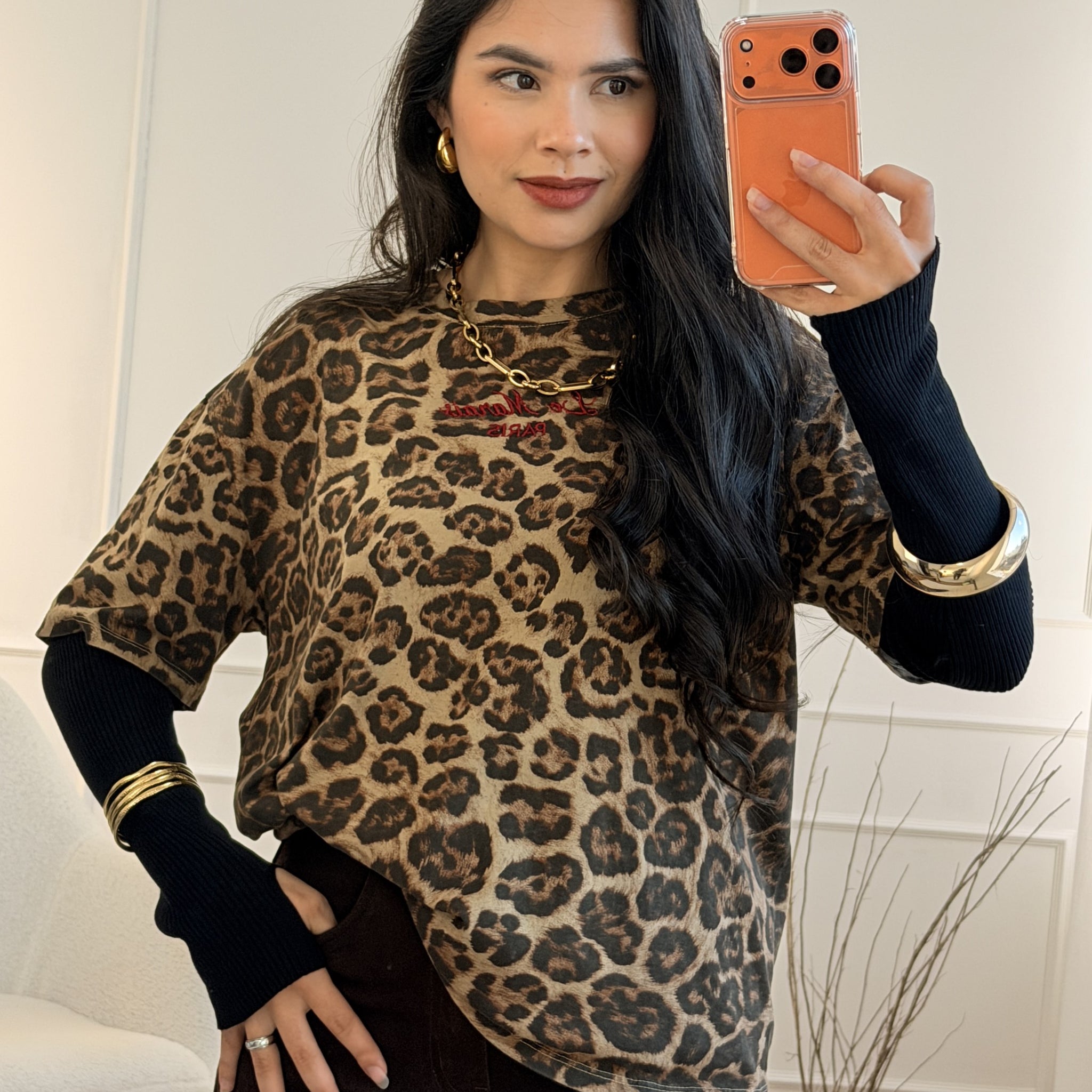 T-shirt Leopard “PARIS” LUMINA