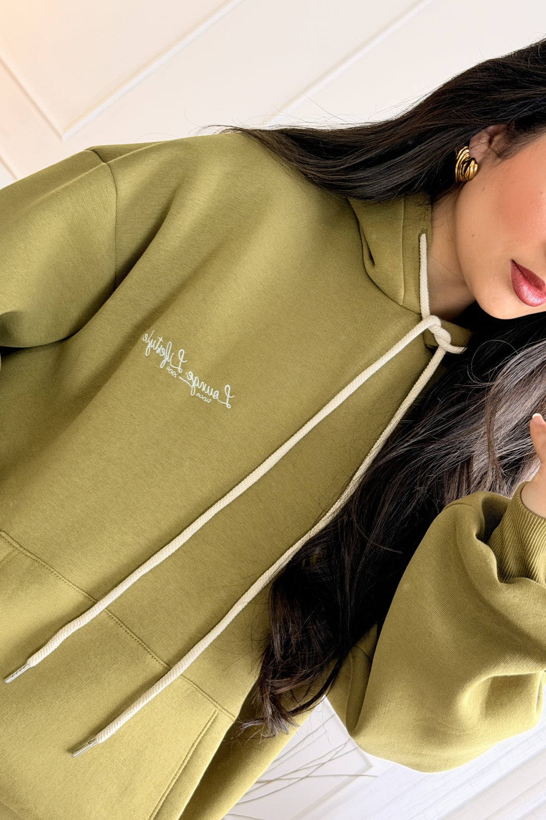 Sweat texto bordado LUMINA