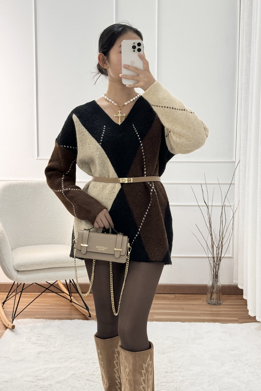 Camisola design geométrico