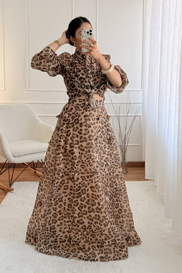 Conjunto animal print Camisa+Saia MOCHY