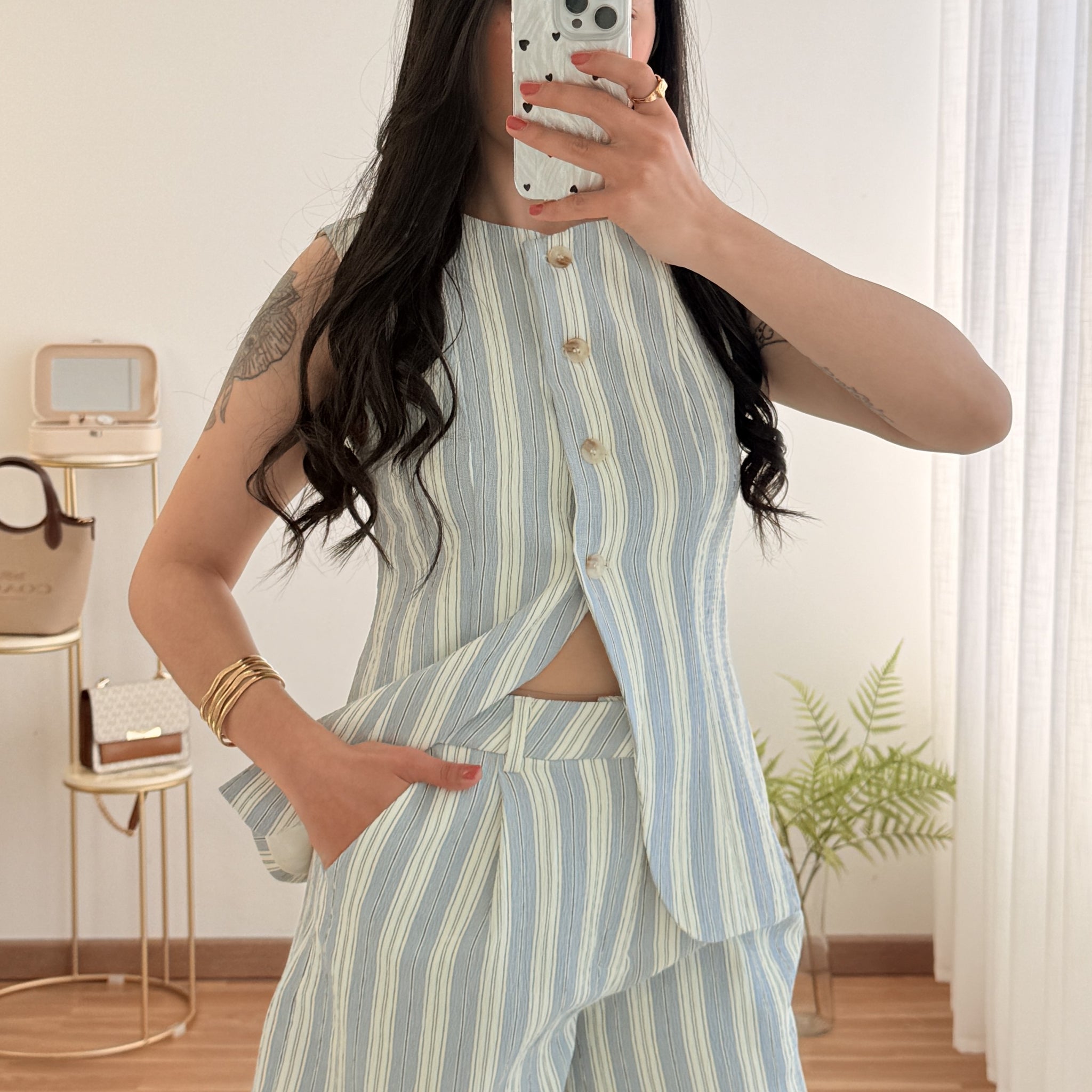 Conjunto Listras verticais IVIVI