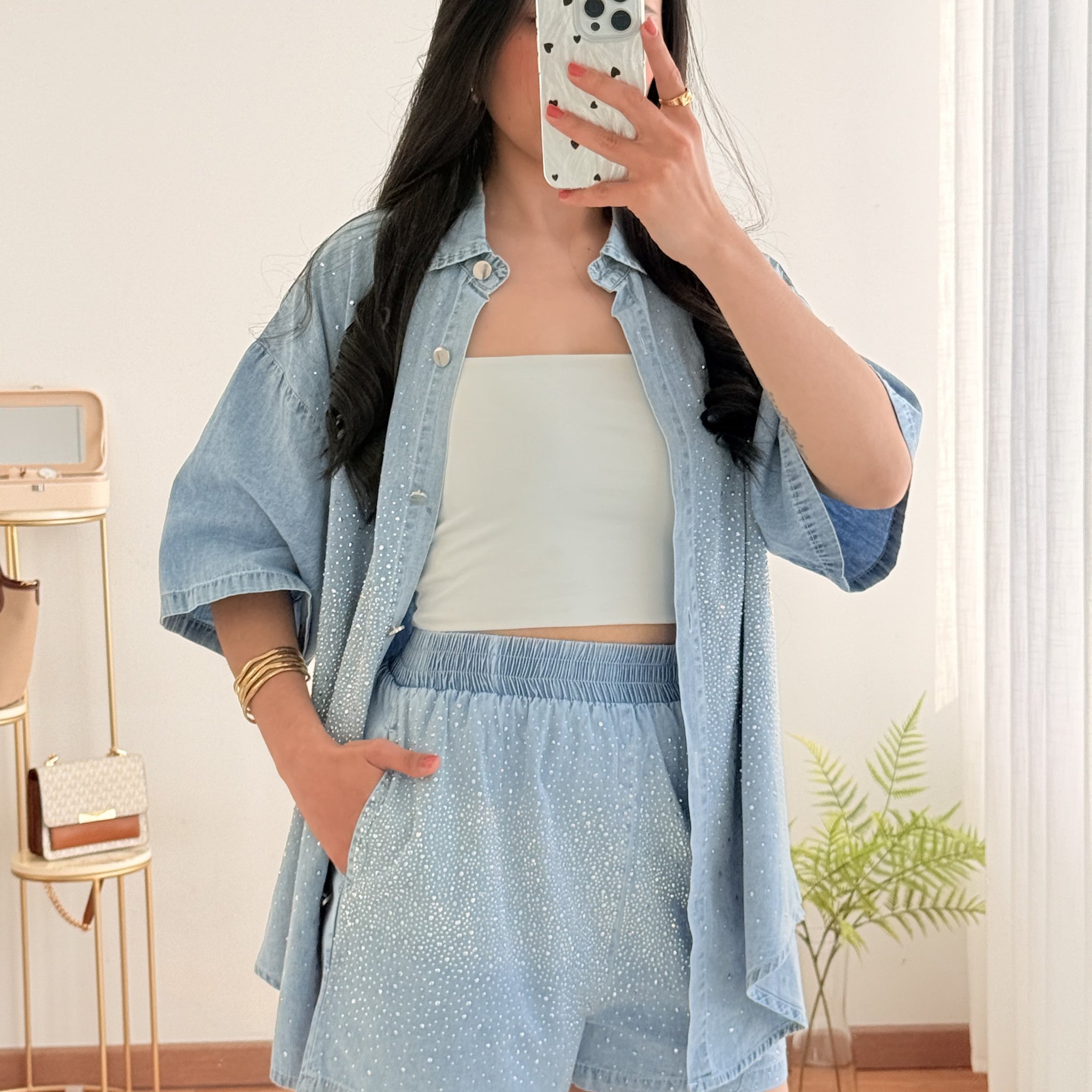 Conjunto ganga brilho