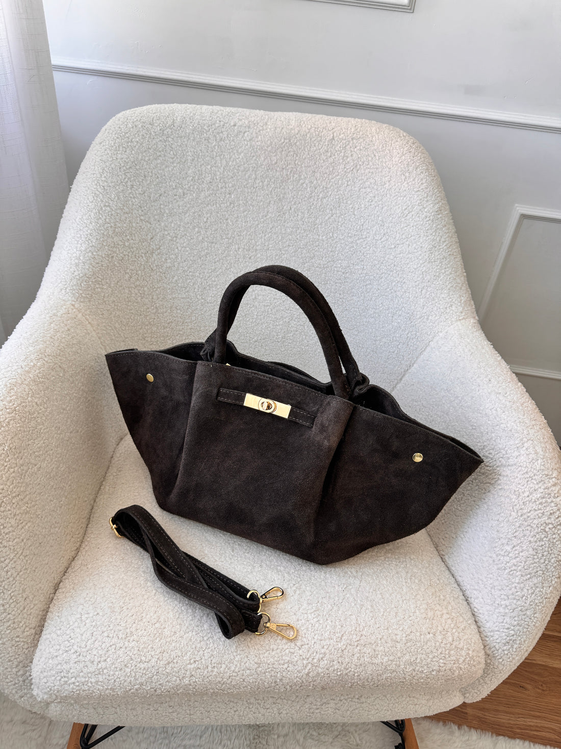 Mala Camurça Inspirada Hermès