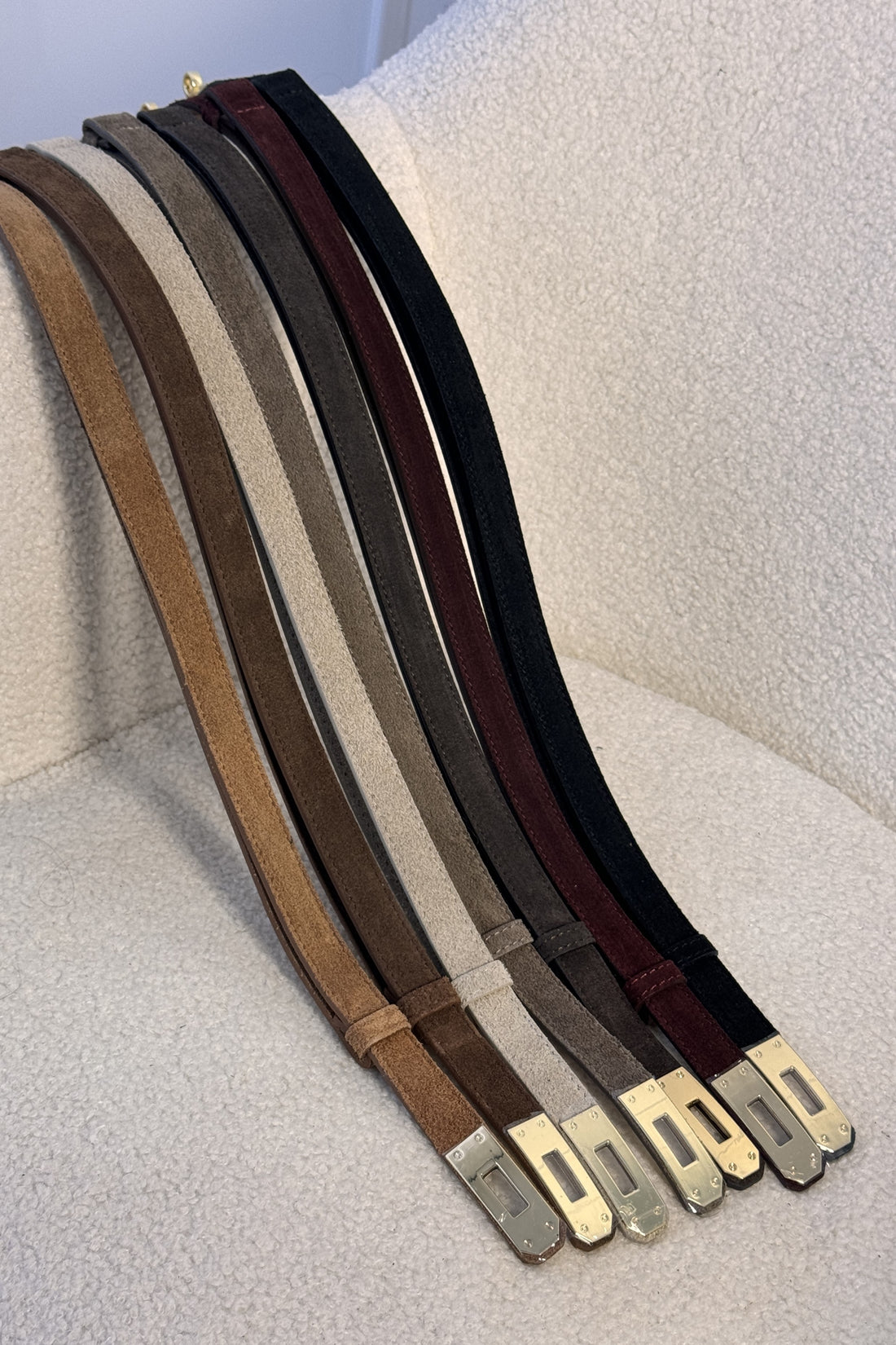 Cinto inspirado na Hermès camurça