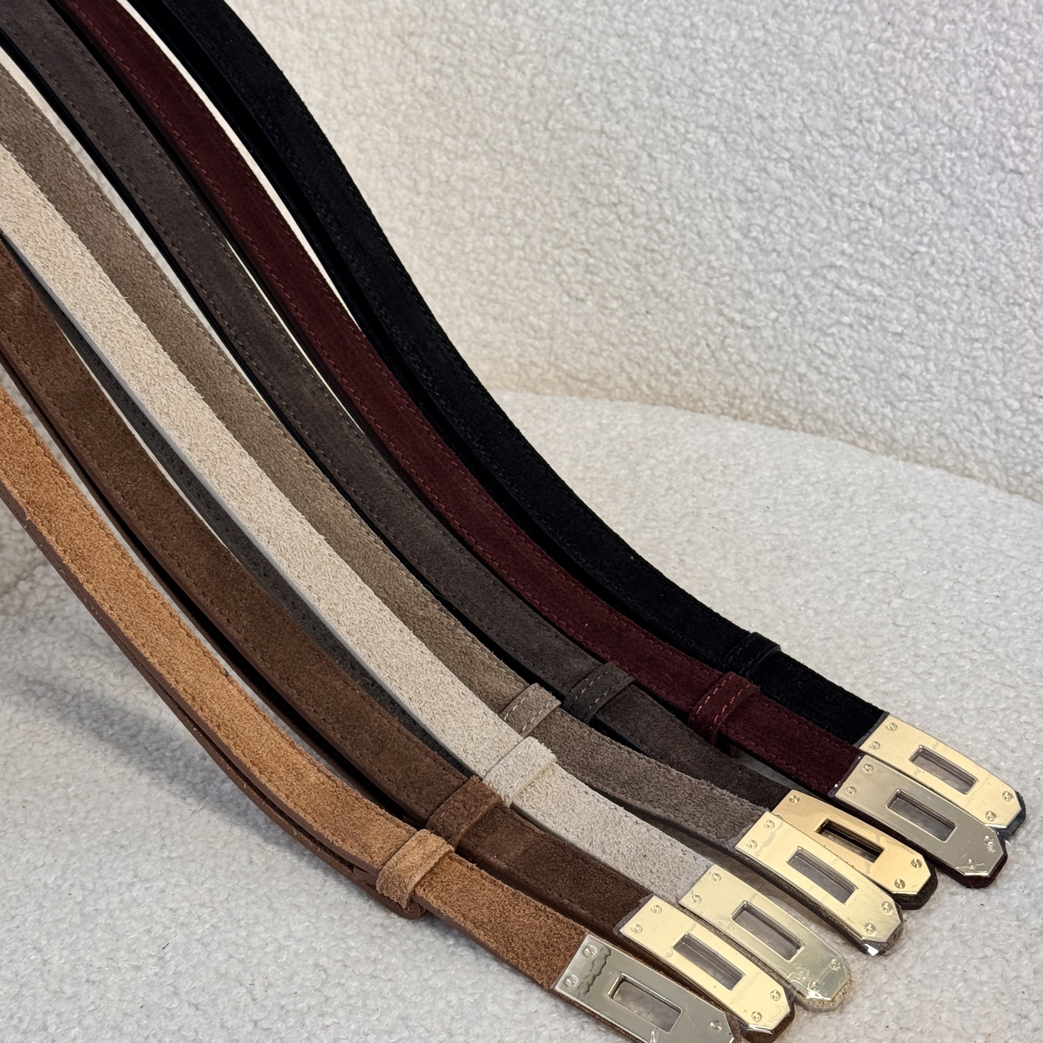 Cinto inspirado na Hermès camurça